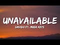 Davido - UNAVAILABLE (Lyrics) ft. Musa Keys