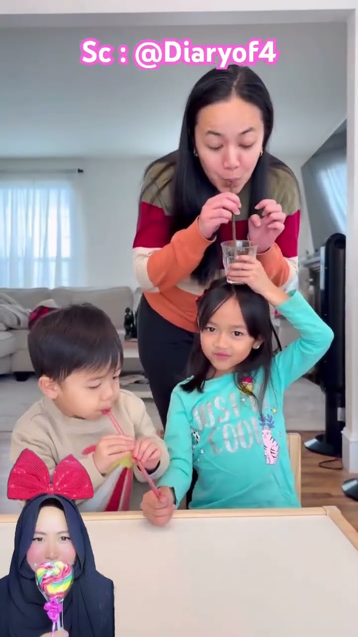 TRIK SULAP ADIK MEMBUAT KAKAK BAHAGIA ⁉️? @Diaryof4 #shorts #funny #dubbing