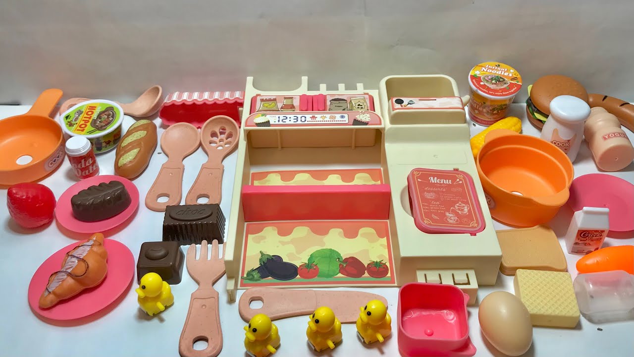 Satisfying with Unboxing & Review Miniature Kitchen Set Toys Cooking Video ASMR Videos no