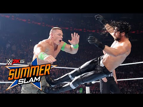WWE Summerslam 2015: John Cena vs. Seth Rollins FULL MATCH HIGHLIGHTS (WWE 2K15)