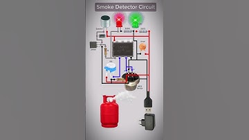 Smoke Detector Circuit | Using LM385 And MQ-2 Sensor | Gas Detector Circuit#shorts #tech #school