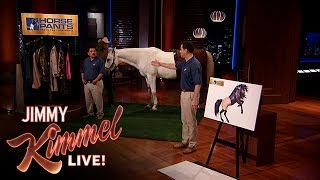 Jimmy Kimmel and Guillermo Pitch Horse Pants on Shark Tank