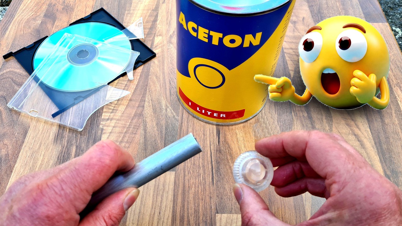 Клей прозрачный с АЦЕТОНОМ / Делаем жидкий пластик 