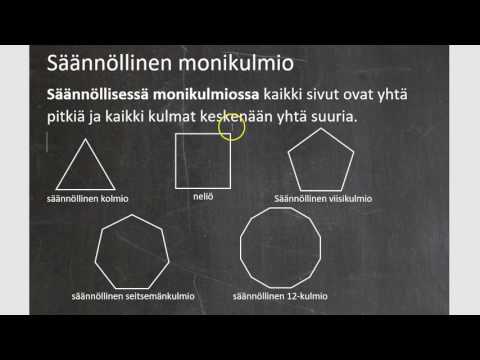 Video: Kuinka Löytää Säännöllisen Monikulmion Sivu