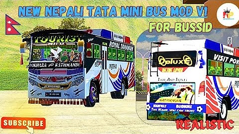 New Nepali Tata mini bus mod V1🎀|| new release mod||realistic||Bussid|| @scaniabusgamer91