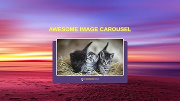 Awesome Image Carousel With HTML & CSS