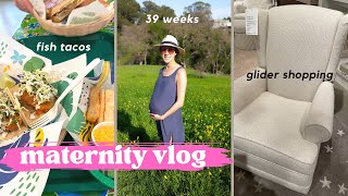 PREGNANCY VLOG #2:  Maternity Leave | nesting, thrifting, & shopping for a glider