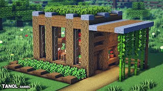 ⚒️Minecraft : How To Build a Cozy Survival Wooden House - 마인크래프트 건축, 마크 집짓기, 마크 나무집 by 타놀 게임즈-Tanol Games 9,521 views 8 months ago 9 minutes, 14 seconds