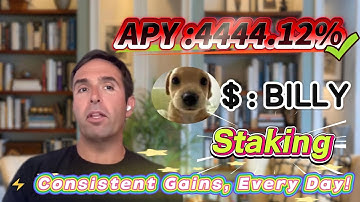 ⚡ Solana BILLY staking tutorial revealed — earn 4444.12% APY easily, tested with zero risk!