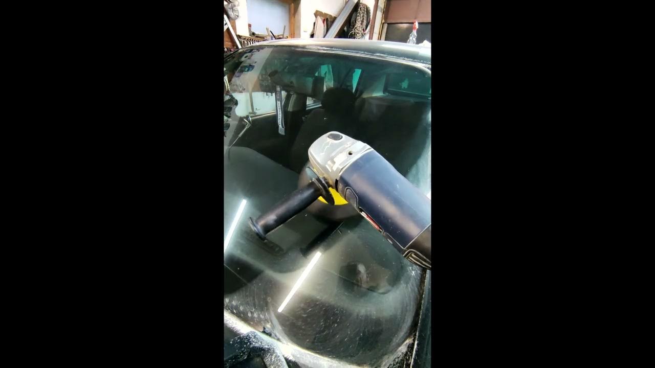 Как снять водный камень с лобового стекла