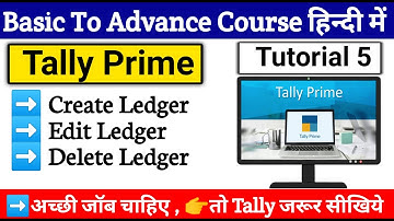 Create Ledger in Tally Prime | Ledger Creation in Tally Prime | How to Create Ledgers in Tally Prime