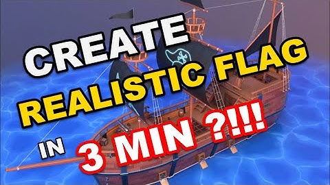 Create a realistic animated  flag animation in [Unity]