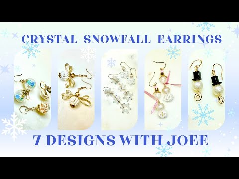 7 Crystal Snowfall Festive DIY Earring Designs