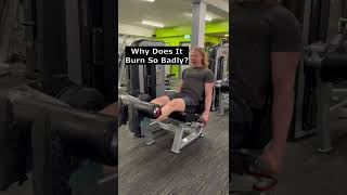 Why Do Leg Extensions Burn So Bad? 🔥 #quads