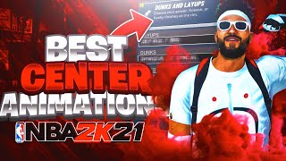 Best Bigman Animations And Best Badges On Nba 2K21 Glitchy Dunk Packages Dribble Moves Nba 2K21