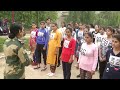 Girls Eager To Serve Nation Line Up At BSF Recruitment Rally