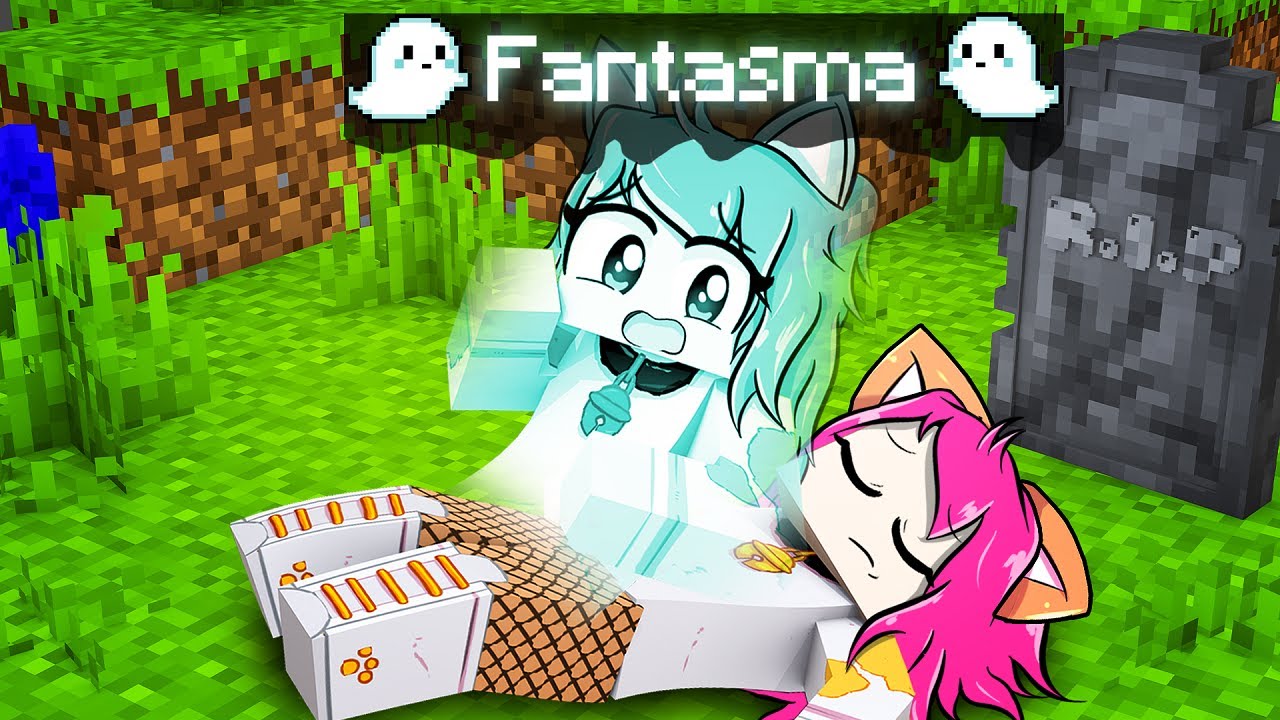 MIAUZINHA está MORTA e VIROU um FANTASMA no MINECRAFT !!