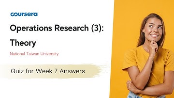 Operations Research (3): Theory Quiz for Week 7 Answers