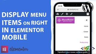 Famous How to Display Mobile Menu Items Right Align with Custom CSS in Elementor for WordPress Net Worth