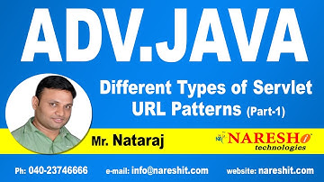 Different Types of Servlet URL Patterns Part 1 | Advanced Java Tutorial  |  Mr.Nataraj
