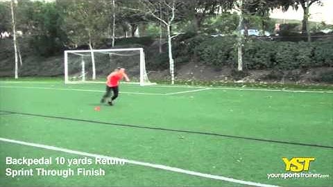 Backpedal 10yd- Return Sprint Through Finish