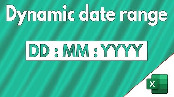 #shorts | Dynamic date range in excel | create your own date range in excel in hindi
