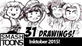 31 Drawings for Inktober 2015 |  SmashToons