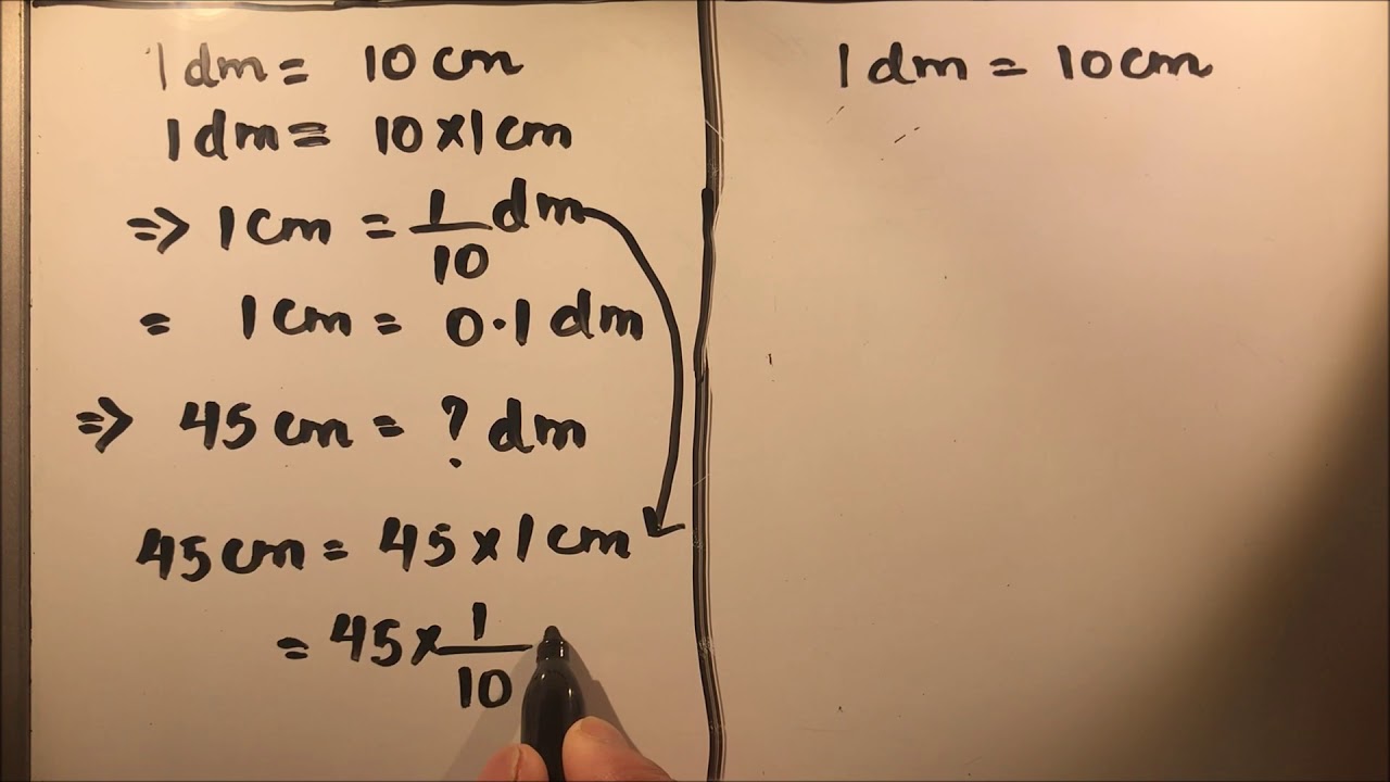 HOW TO CONVERT CENTIMETER TO DECIMETER AND DECIMETER TO CENTIMETER