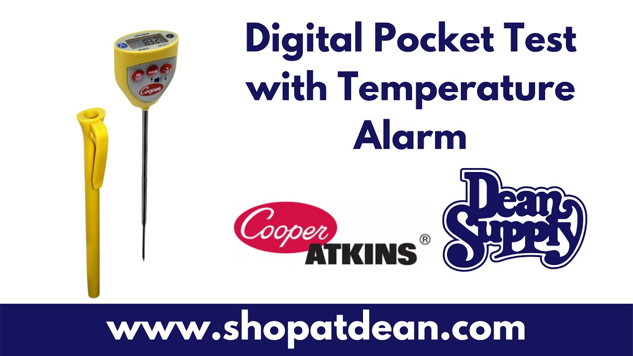 Cooper-Atkins DFP450W Waterproof digital thermometer with reduced tip and  temperature alarm.