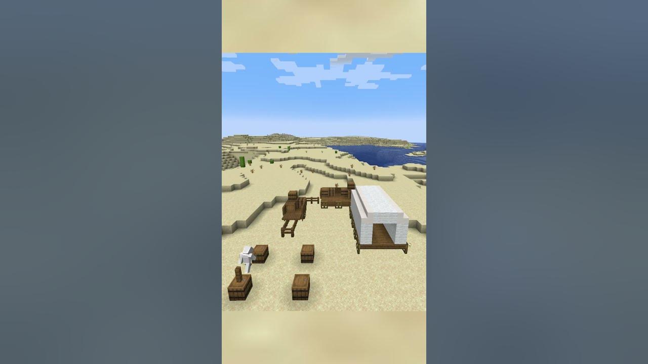 Desert Caravan Remake! #minecraft #minecraftrealistic #minecraftguide #minecraftshorts #timelapse