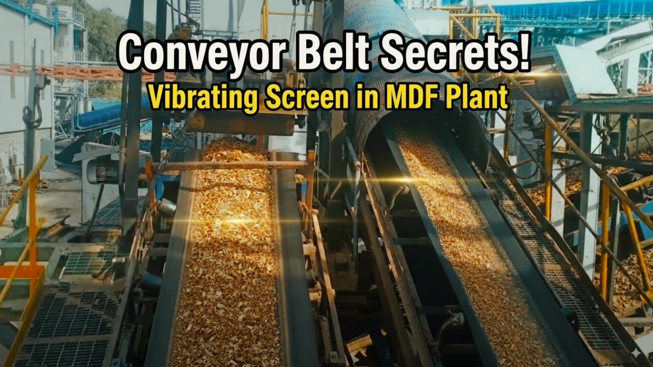Secrets of Conveyor Belt & Vibrating Screen | Industrial Engineering in MDF Plant