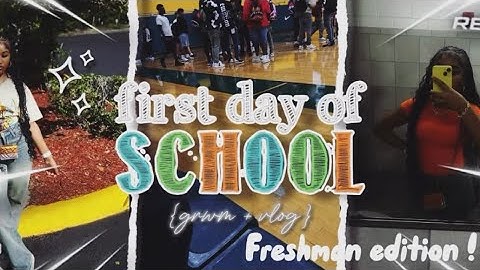 GRWM FIRST DAY OF SCHOOL + MINI VLOG || *freshman year* | AmaniMariee