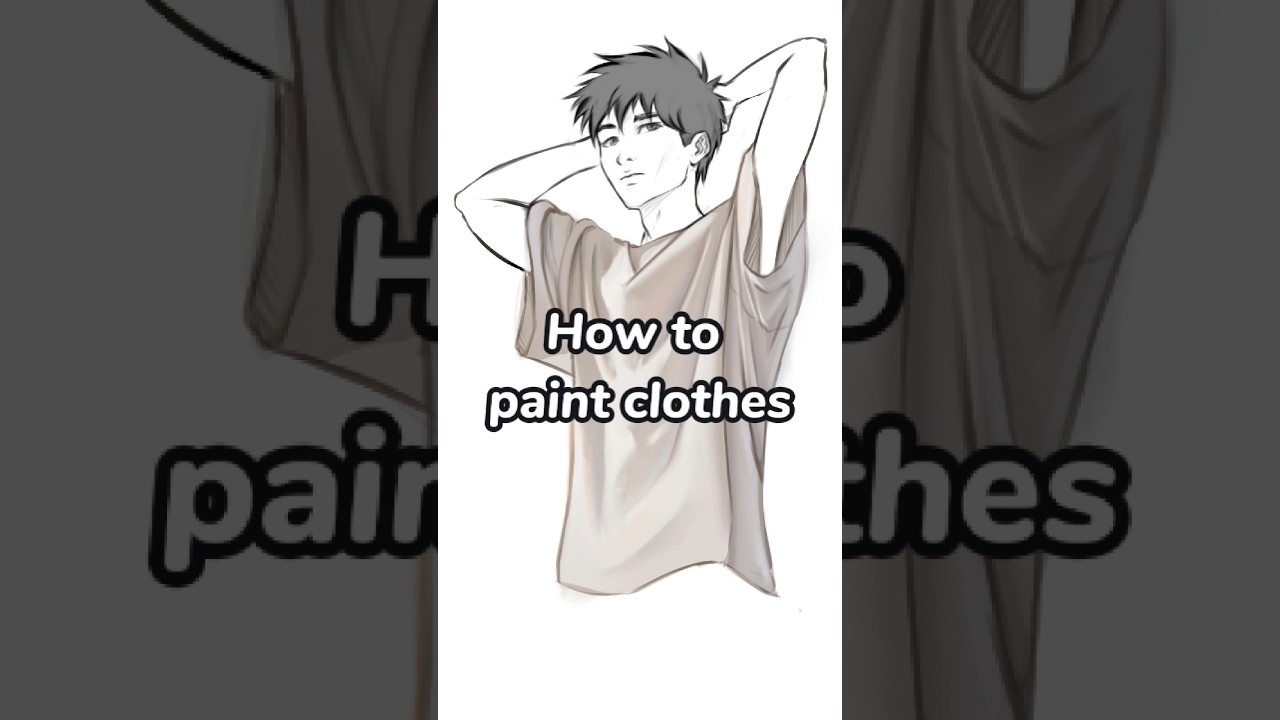 How to paint clothes. 
