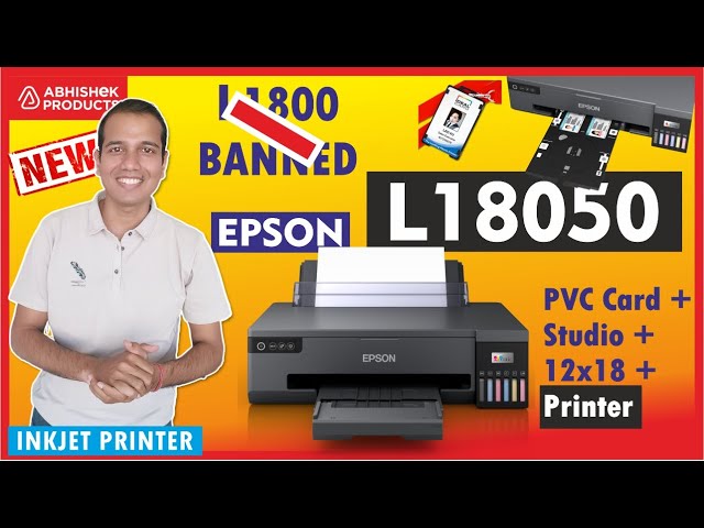 Epson L18050 A3+ EcoTank PVC Card Studio Printer – Abhishek Products