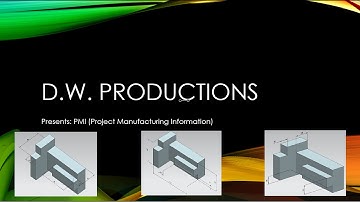 Siemens NX 10 - Basic PMI Tutorial