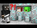 JJ and Mikey Pranked as Diamond - Maizen Minecraft Animation