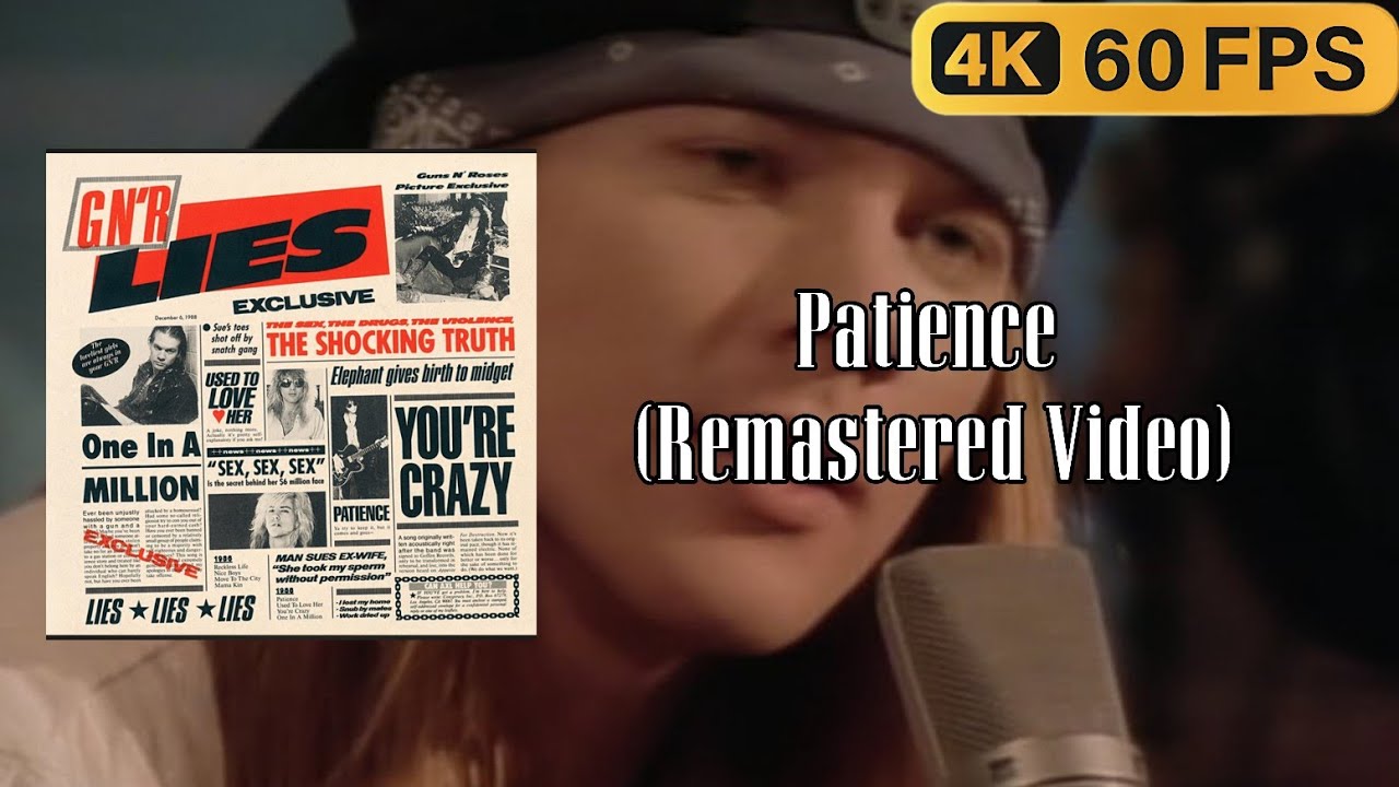 Guns N' Roses - Patience (Official Music Video, 4K Remastered