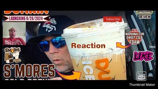 Reaction to Dunkin'® S'mores Cold Brew Review! ☁️🍫☕ | FIRST LOOK! | theendorsement Dunkin S Mores Cold Brew Review First Look Theendorsement