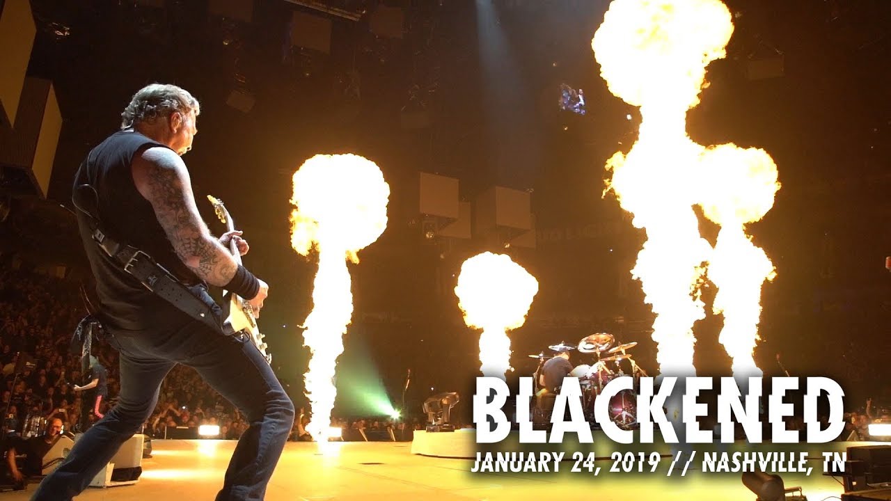Resultado de imagem para metallica video ao vivo de Blackened