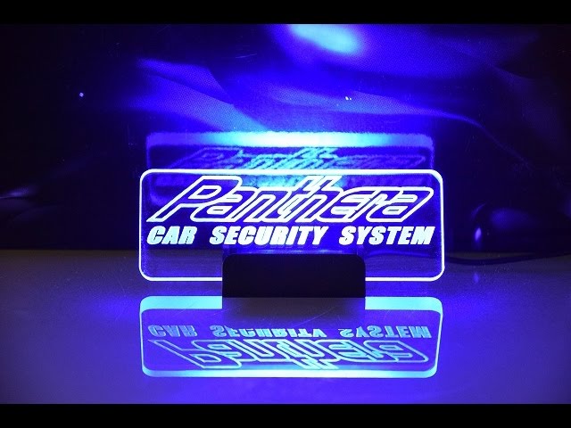 Panthera/パンテーラロゴアクリルレーザースキャナー全点滅パターン