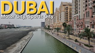 5:30pm Dubai UAE Walk Tour: Explore the 'Beauty' of MOTOR CITY & DUBAI SPORTS CITY (4.3.24: 4KUHD)