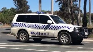 Victoria Police Mitsubishi Pajero  responding priority 1.