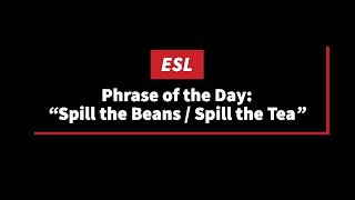 ESL Phrase of the Day: \\