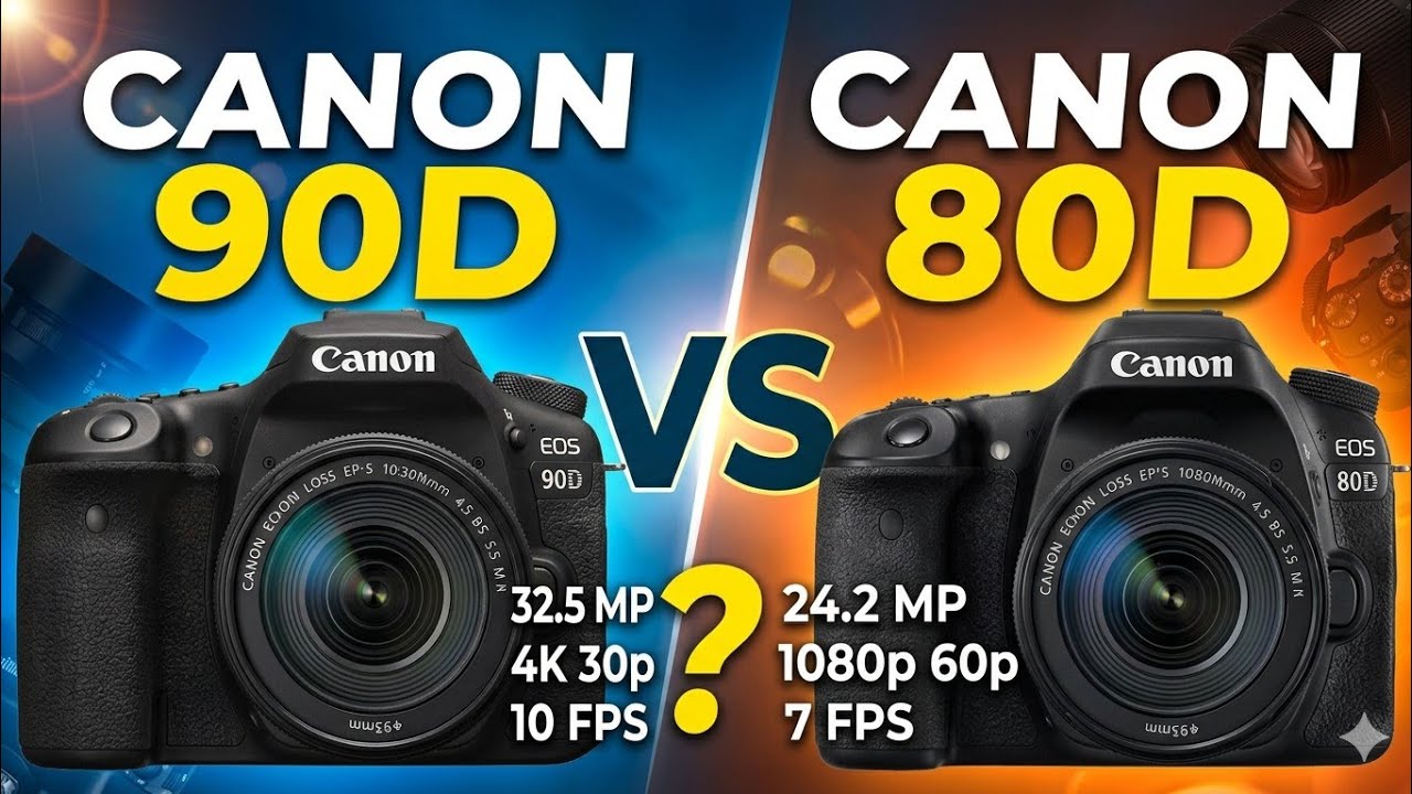 Canon EOS 90D vs Canon EOS 80D | Best DSLR Camera 2026? Full