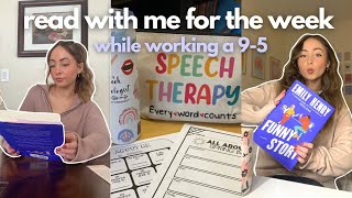 what i realistically read in a week working a 95 | spoiler free reading vlog