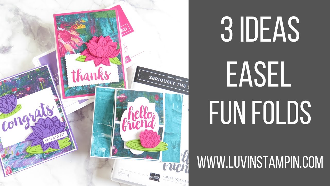 3 Easel Card Ideas feat. Lily Pad Stamp set & Dies - YouTube