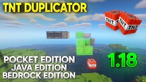 Minecraft : TNT Duplicator | Pocket Edition | Make Tnt Duper Minecraft Pe | 1.18
