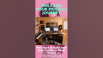 Let Your Melodies Resonate: Discover the Magic of a Shipping Container Music Room! 🎶 #container