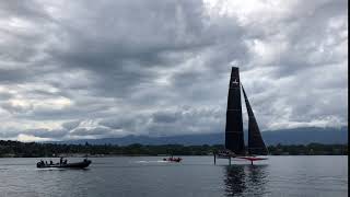 9 knots of wind - 17 knots of boat speed foiling upwind, 23 knots downwind