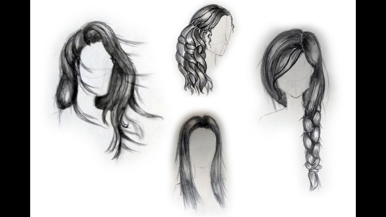 draw female hairstyles  beginners youtube